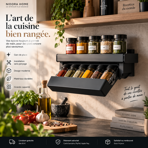 Organisateur à Épices Sous Étagère