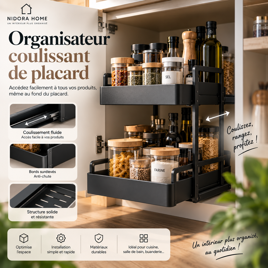 Organisateur Coulissant de Placard
